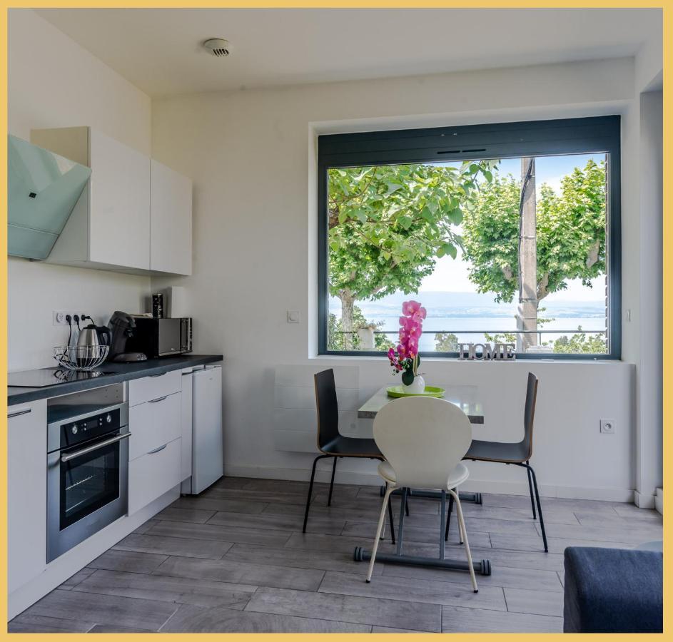 Appartement Cozy 1 Panoramique Lac Leman トノン・レ・バン エクステリア 写真