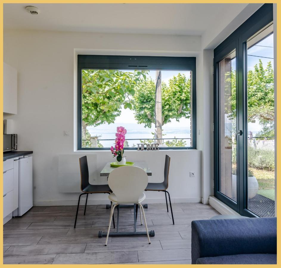 Appartement Cozy 1 Panoramique Lac Leman トノン・レ・バン エクステリア 写真