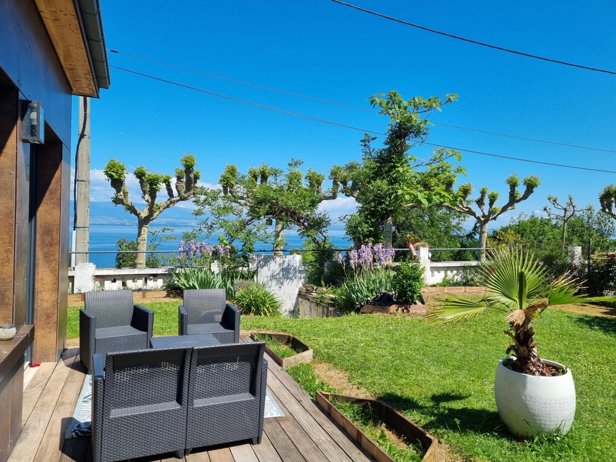 Appartement Cozy 1 Panoramique Lac Leman トノン・レ・バン エクステリア 写真